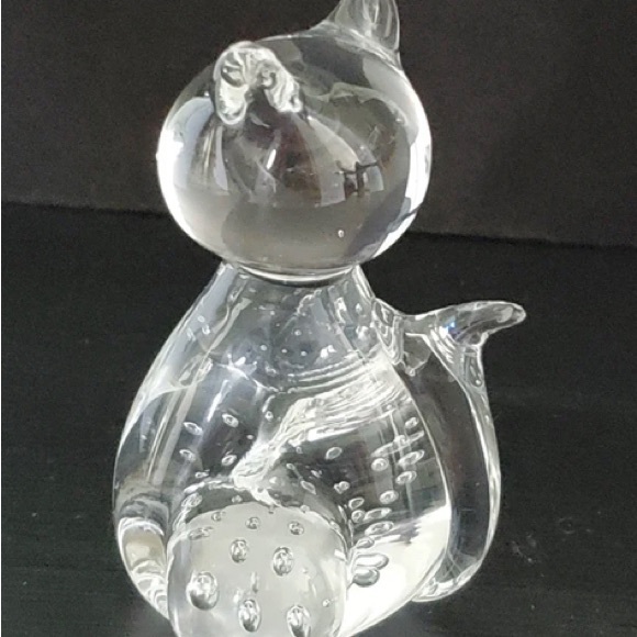 Crystal Cat vintage paper weight - Picture 2 of 4